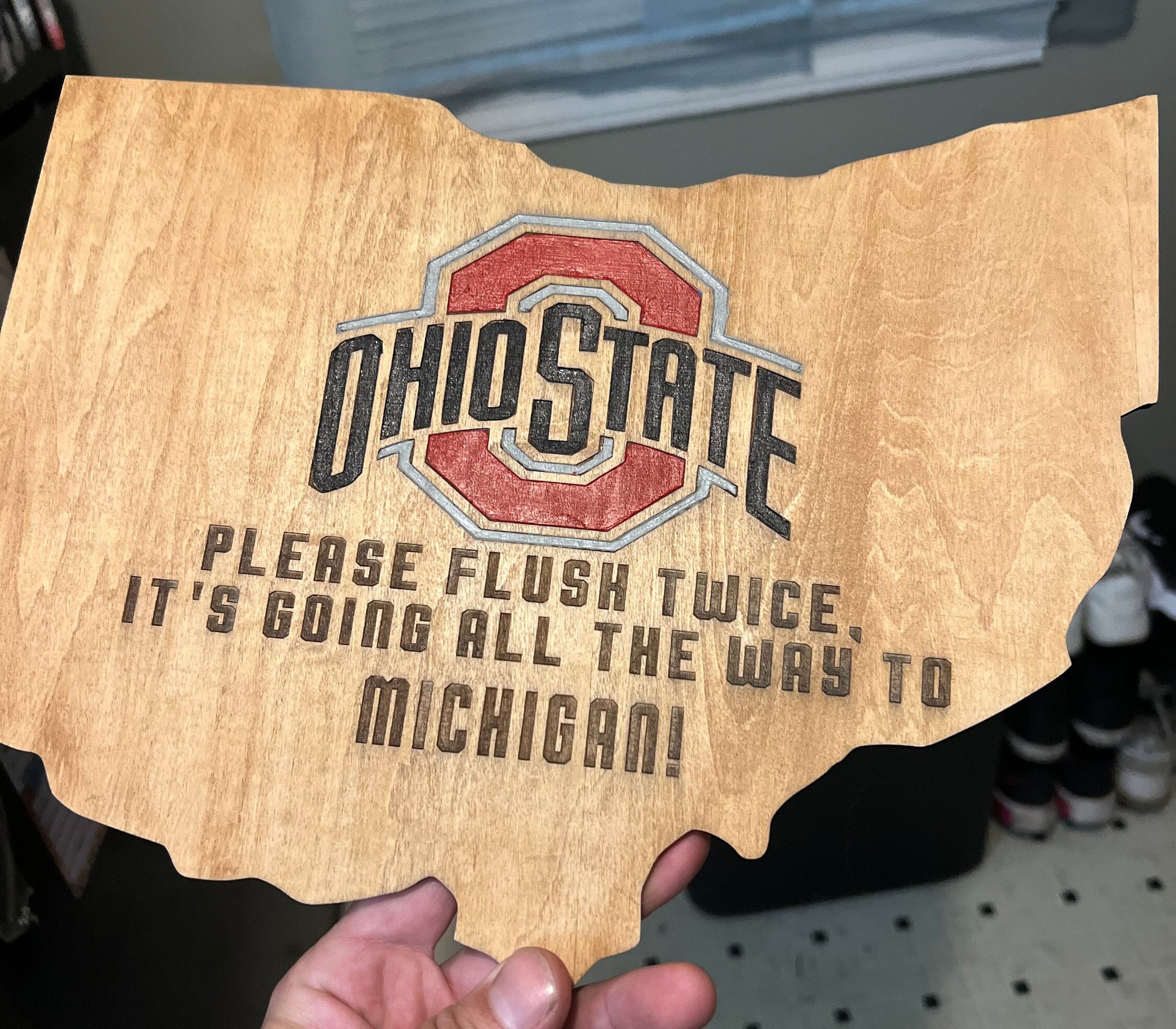 Ohio State Football factory Wood Sign